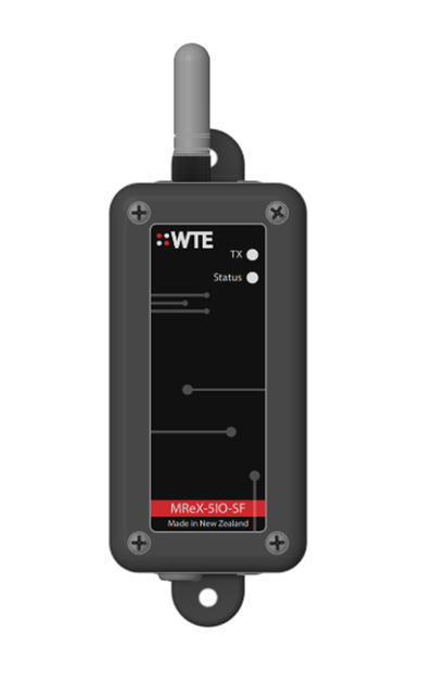 WTE MReX-5IO-SF remote I/O telemetry radio module with antenna